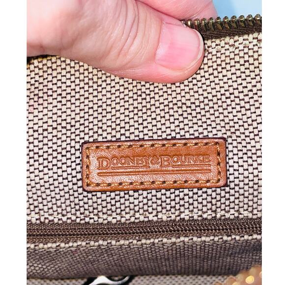 Dooney and Bourke Original Design Shoulder Bag - Monogram Logo - 16" x 9" x 6" - Picture 9 of 14